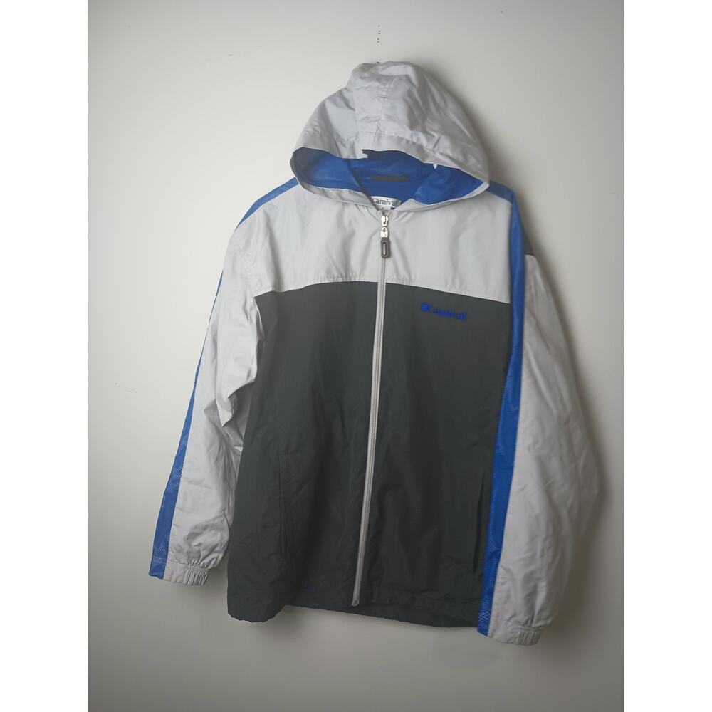 Vintage 90s‎ Carnival Cruise Line Windbreaker Jacket Full Zip Men's Small